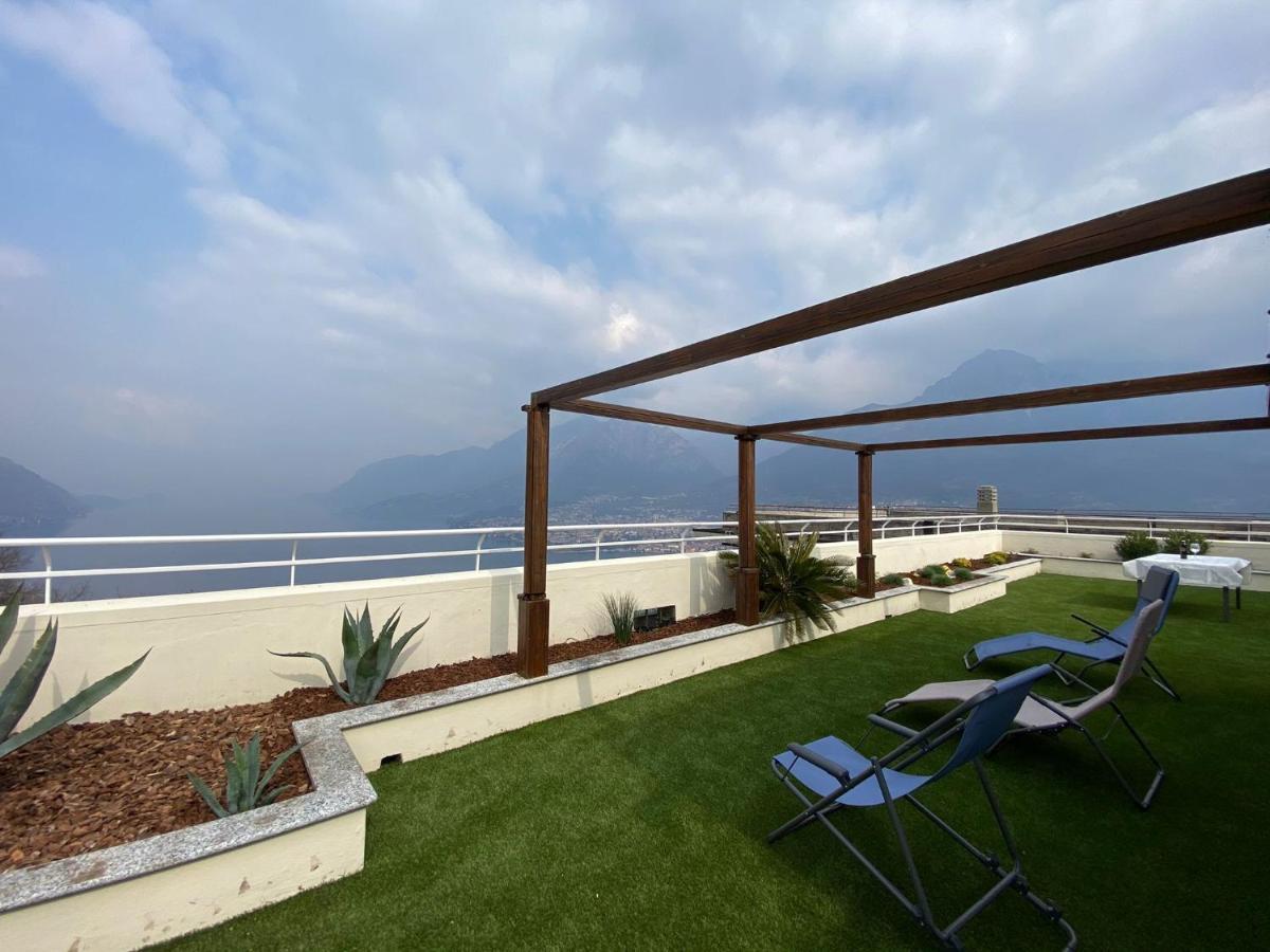 Attico With Big Terrace In Residence With Pool Valbrona Exterior foto