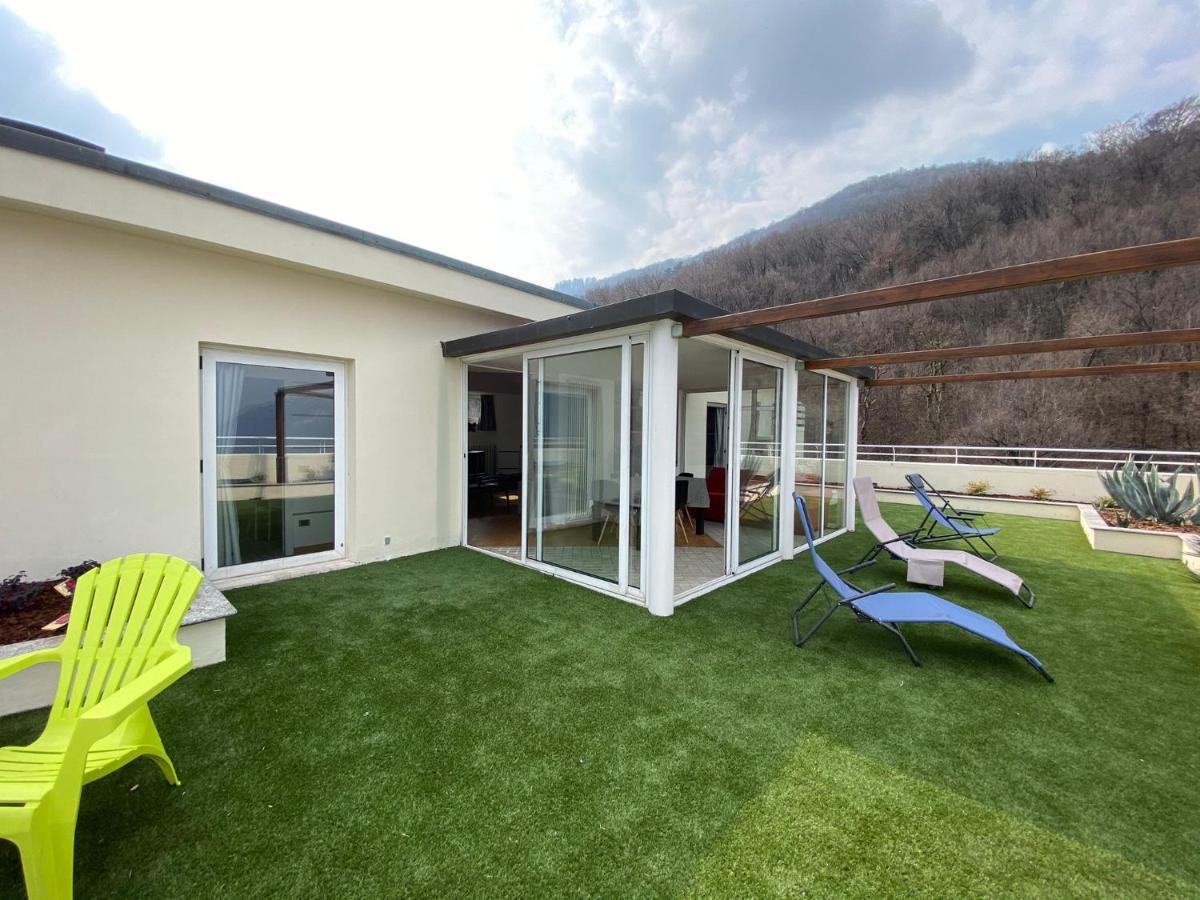 Attico With Big Terrace In Residence With Pool Valbrona Exterior foto