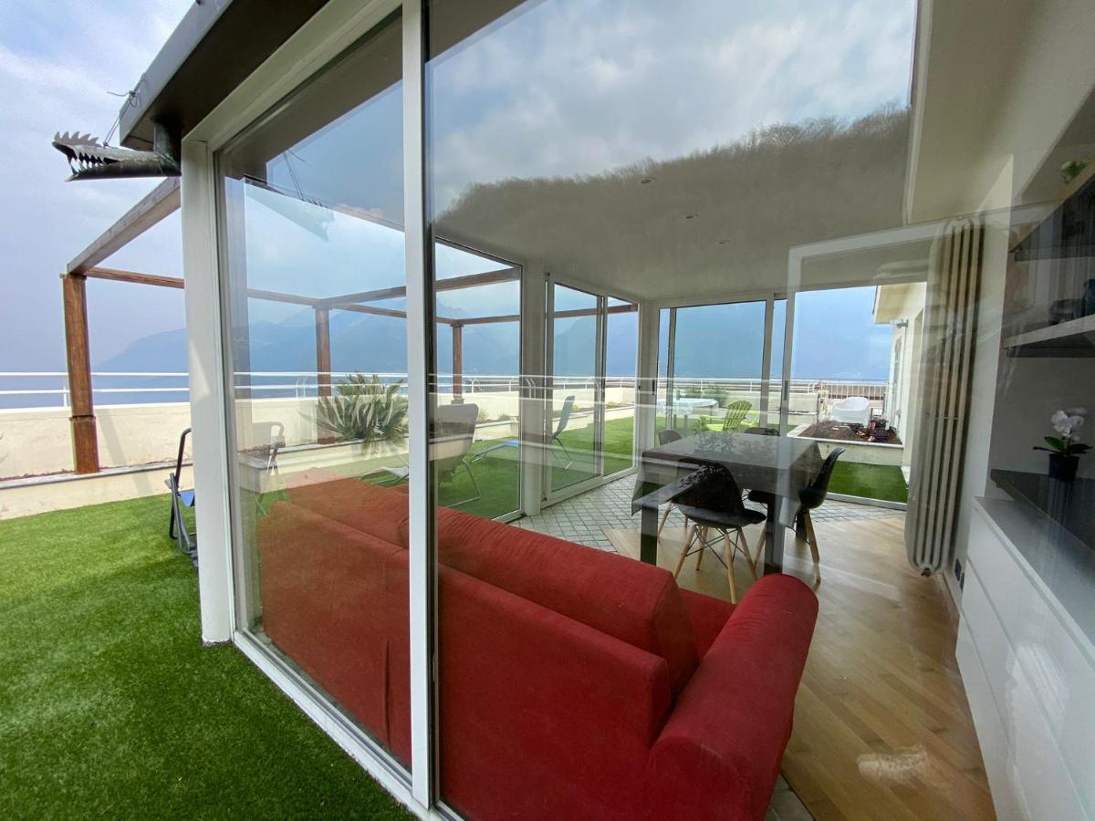 Attico With Big Terrace In Residence With Pool Valbrona Exterior foto