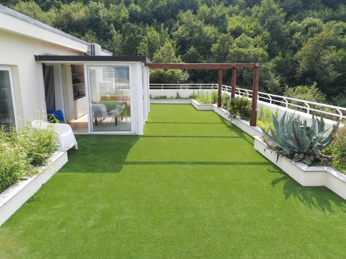 Attico With Big Terrace In Residence With Pool Valbrona Exterior foto